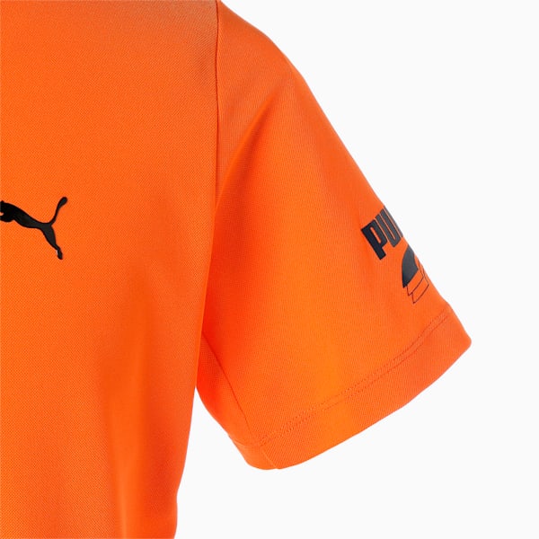 メンズ ゴルフ 接触冷感 ツアーデザイン 半袖 ポロシャツ, VIBRANT ORANGE
