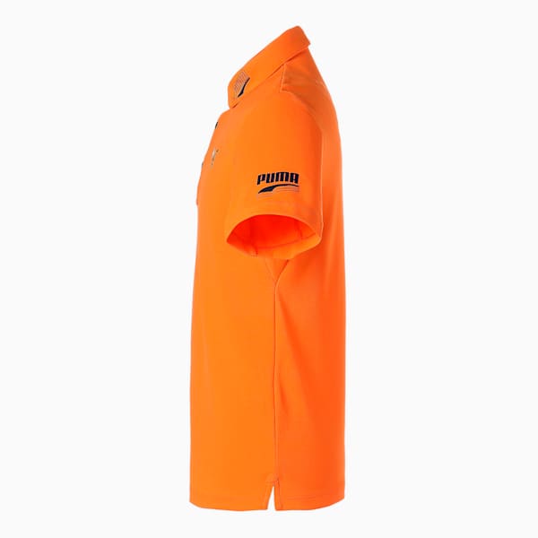 メンズ ゴルフ 接触冷感 ツアーデザイン 半袖 ポロシャツ, VIBRANT ORANGE