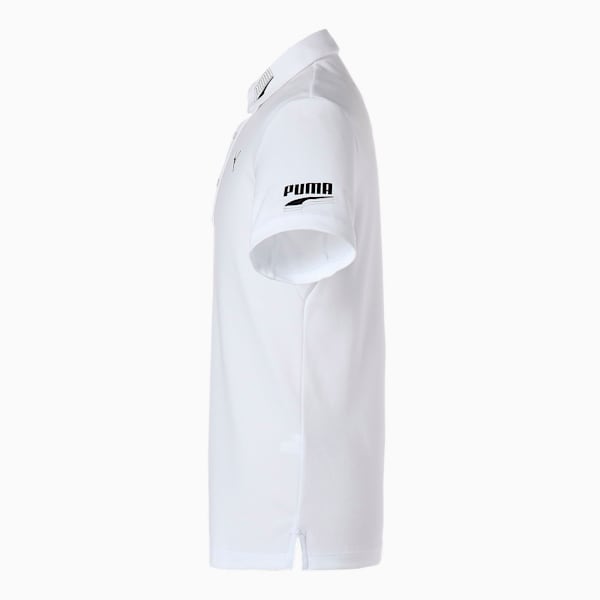 メンズ ゴルフ 接触冷感 ツアーデザイン 半袖 ポロシャツ, BRIGHT WHITE