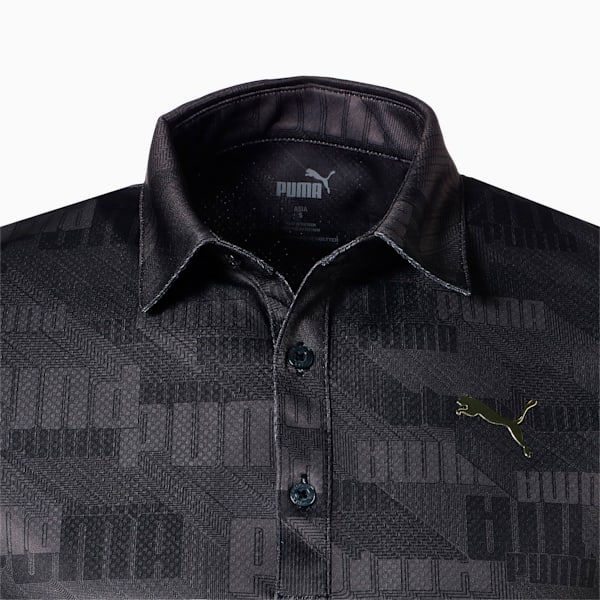 メンズ ゴルフ プーマ 3D グラフィック 半袖 ポロシャツ, Puma Black, extralarge-JPN