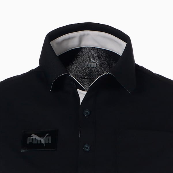 DRYCELL メンズ ゴルフ カラー プーマ ロゴ 半袖 ポロシャツ, Puma Black, extralarge-JPN