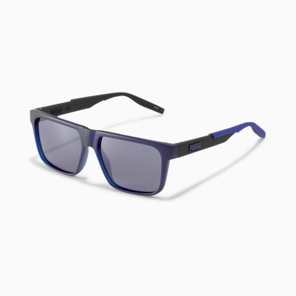 Rubber Eyes Sunglasses, BLUE-BLACK-BLUE, extralarge