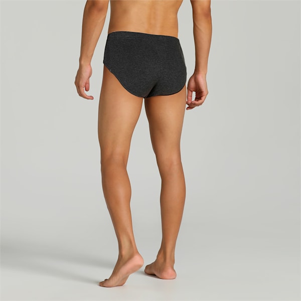 Stretch Men's  Basic Brief  Pack of 2, Black/Medium Grey, extralarge-IND