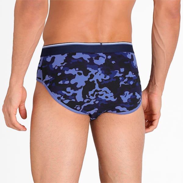Stretch Men's Camo Brief  Pack of 2, Peacoat/ Olive, extralarge-IND