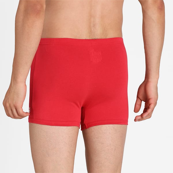 Stretch Plain Men's  Trunk Pack of 2, Red/Medium Grey, extralarge-IND