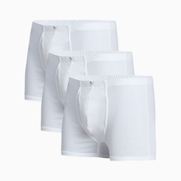 Basic Plain Men's Trunk Pack of 3, white/white/white, extralarge-IND