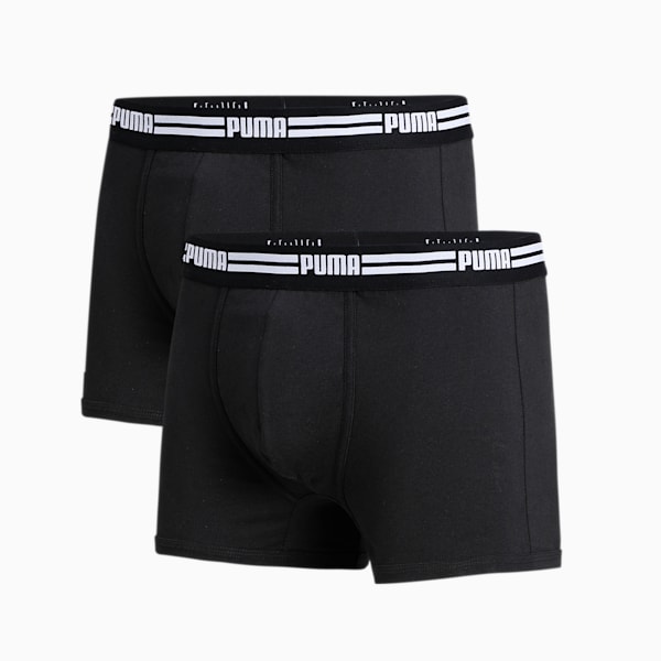 Basic Elastic Waitsband Men's Trunk Pack of 2, Black / Black, extralarge-IND