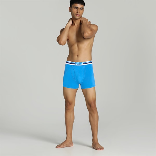 Stretch Elastic Waistband Men's Trunks Pack of 2 with EVERFRESH Technology, Peacoat/Star Saphire, extralarge-IND