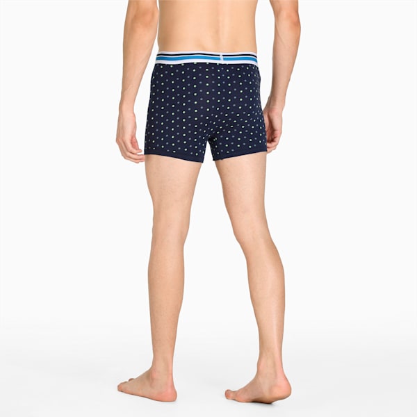 Stretch Polka Men's Trunk Pack of 2, Peacoat/ Red, extralarge-IND