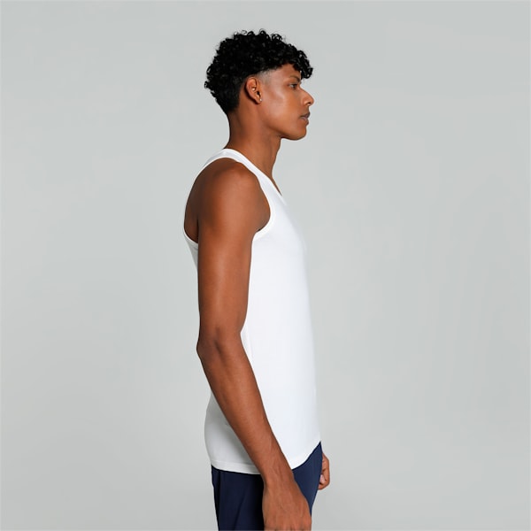 Stretch  Men's  Vest Pack of 2, white/white