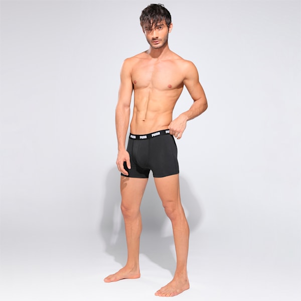 Stretch Plain Men's  Trunk Pack of 3, Puma Black/Mdm Grey/Lt Grey, extralarge-IND