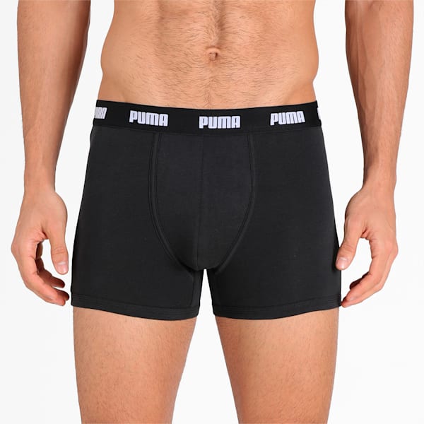 Stretch Plain Men's  Trunk Pack of 3, Puma Black/Mdm Grey/Lt Grey, extralarge-IND