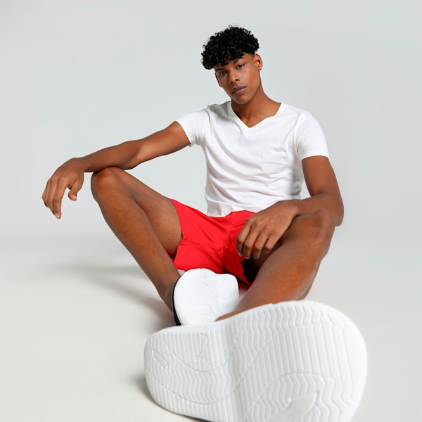 Basic V-Neck Men's Vests Pack of 3 with EVERFRESH Technology, White/White/White, extralarge-IND