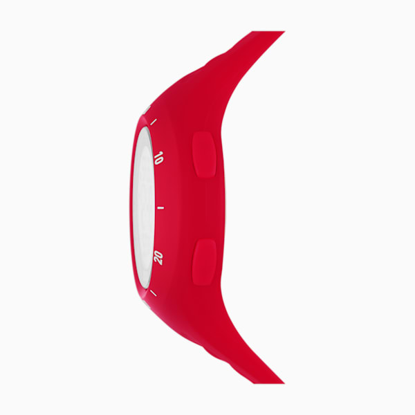 PUMA Silicone Digital Women's Watch, Red, extralarge