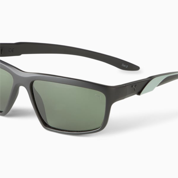 Spark Men's Sunglasses, BLACK-BLACK-GREEN, extralarge