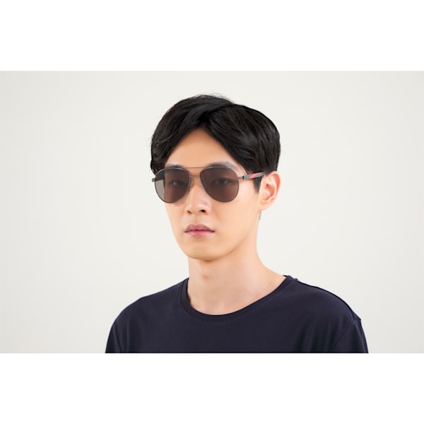 Formstrip Men's Sunglasses, RUTHENIUM-GREY-GREY, extralarge