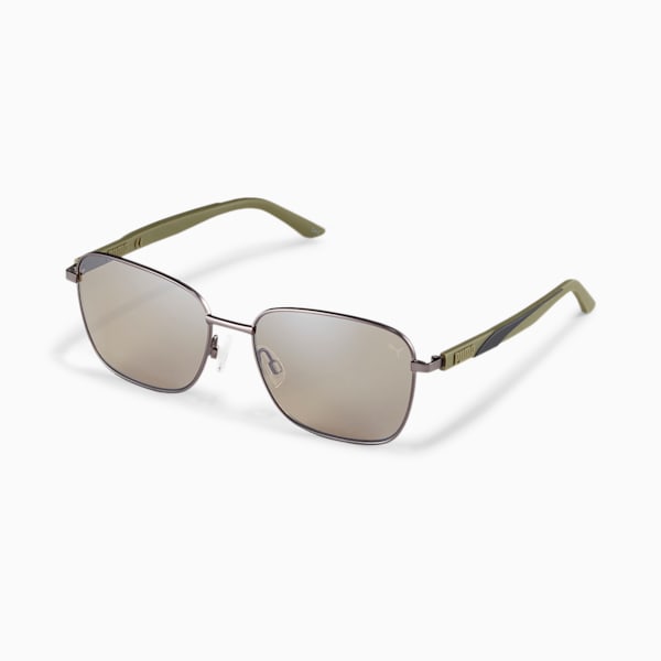Formstrip Sunglasses, RUTHENIUM-GREEN-BROWN, extralarge