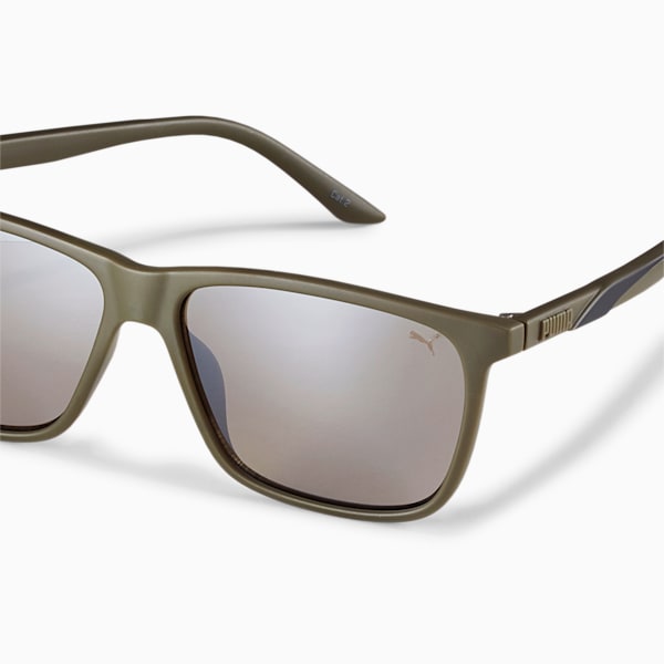 Formstrip Men's Sunglasses, GREEN-GREEN-BROWN, extralarge