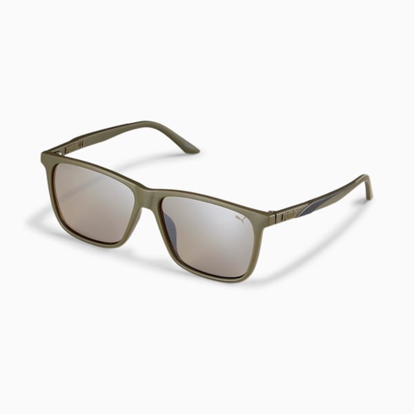 Formstrip Men's Sunglasses, GREEN-GREEN-BROWN, extralarge