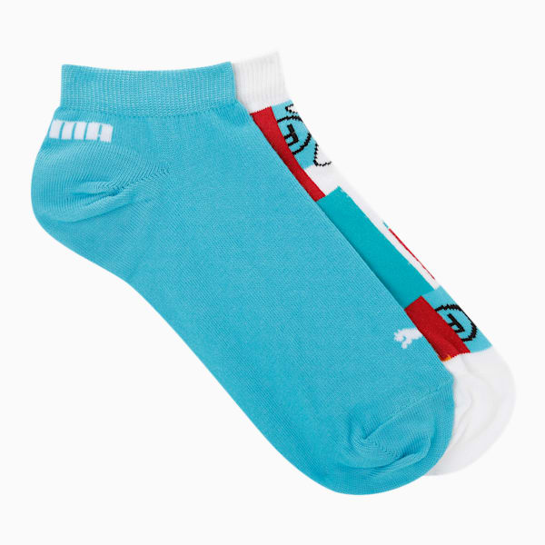 PUMA INTL Graphic Unisex Sneaker Socks Pack of 2, Puma Black
