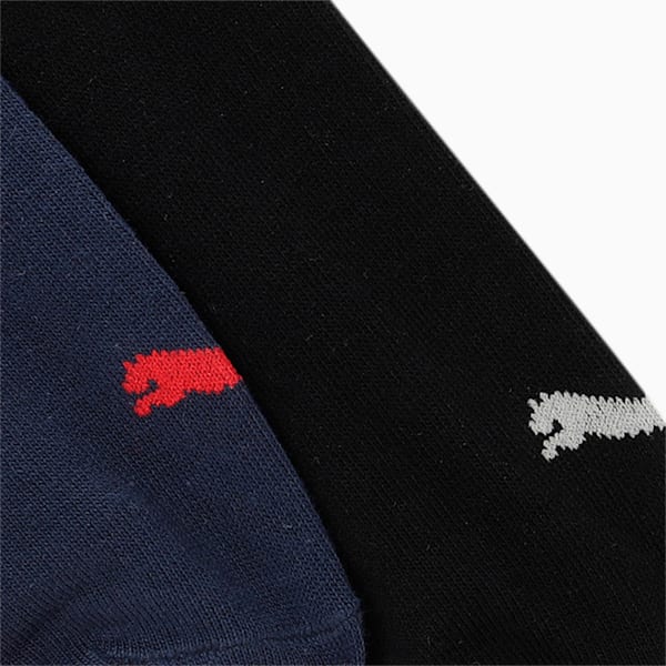 Plain Quarter Socks Pack of 2, Peacoat/Black, extralarge-IND