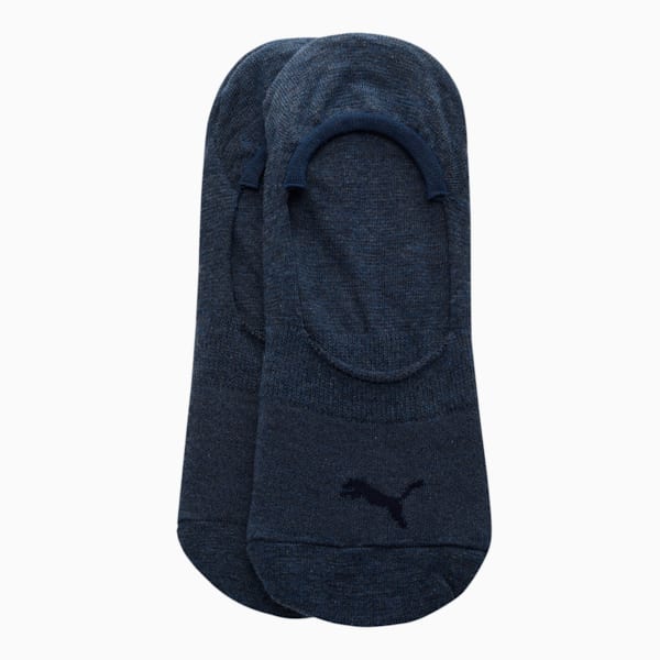 PUMA Footie Unisex Socks Pack of 2, Dark denim / Dark denim, extralarge-IND