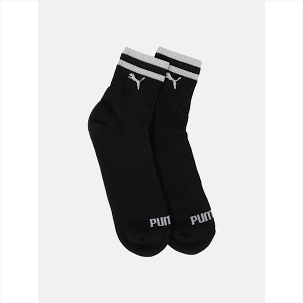 Ankle Length Socks Pack of 3, Black/White/ Grey mélange, extralarge-IND