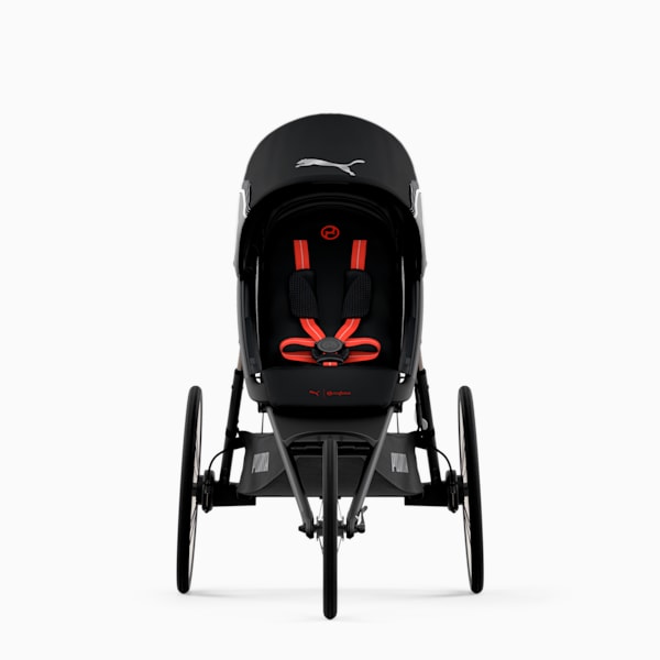 PUMA x CYBEX AVI One Box Stroller, Black - Red, extralarge