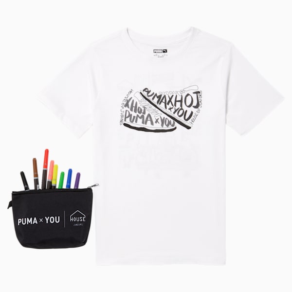 PUMA x YOU Sketch Kit Kids' Short Sleeve Tee
