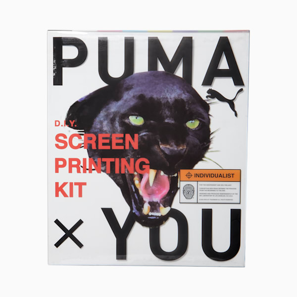 PUMA x YOU Screen Print Kit Long Sleeve Tee, White, extralarge