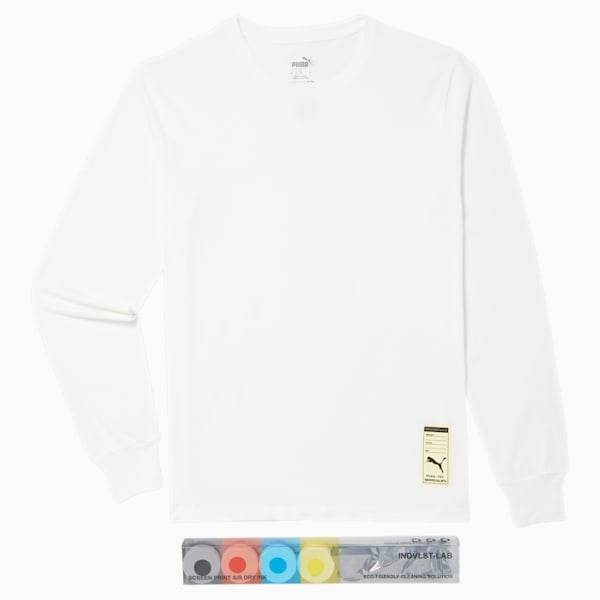 PUMA x YOU Screen Print Kit Long Sleeve Tee, White, extralarge