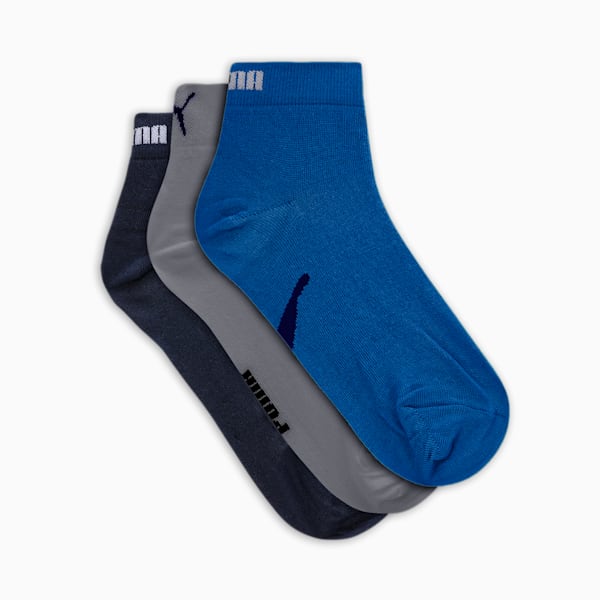 PUMA Lifestyle Unisex Sneaker Socks Pack of 3, navy - grey -strong blue, extralarge-IND