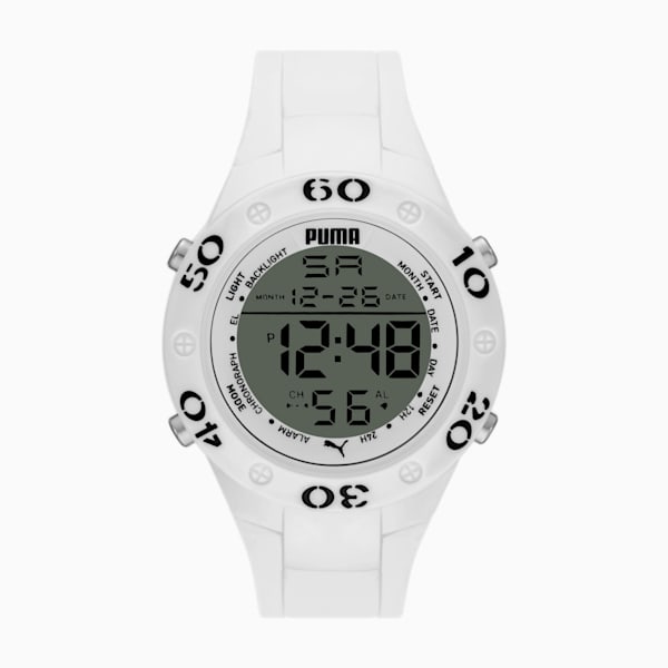 PUMA 8 Men's Watch, White, extralarge