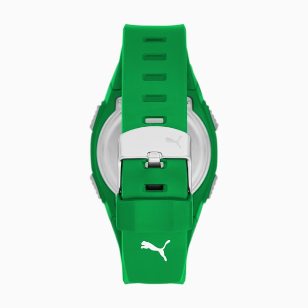 Reloj digital PUMA 4 en poliuretano verde, Green, extralarge