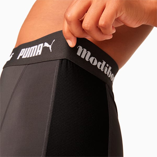 PUMA x Modibodi Active Boyshort (Moderate-Heavy), Black - Grey, extralarge