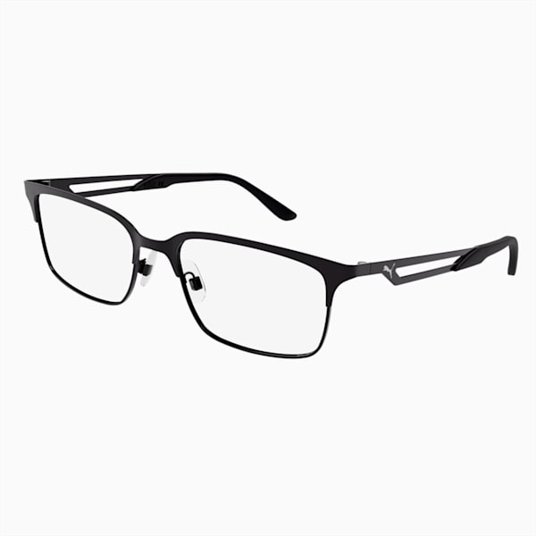 PUMA Squared Optical Men's Glasses, BLACK-BLACK-TRANSPARENT, extralarge-IND