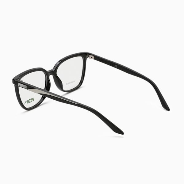 PUMA Squared Optical Women's Glasses, BLACK-BLACK-TRANSPARENT, extralarge-IND