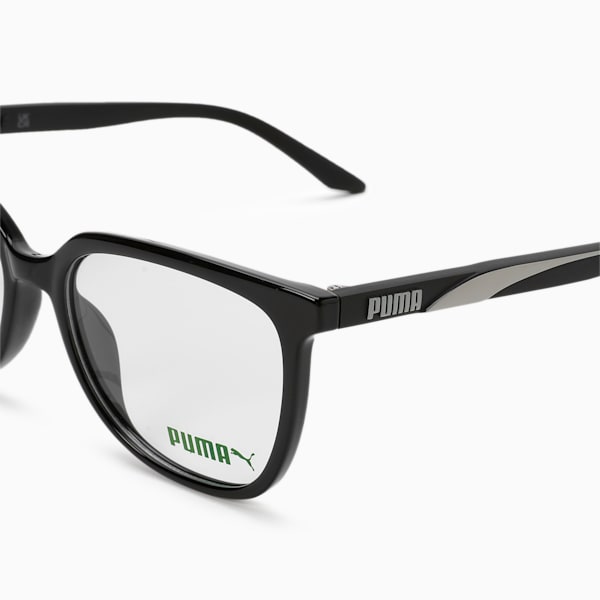 PUMA Squared Optical Women's Glasses, BLACK-BLACK-TRANSPARENT, extralarge-IND