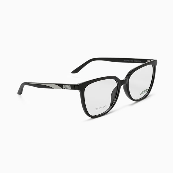 PUMA Squared Optical Women's Glasses, BLACK-BLACK-TRANSPARENT, extralarge-IND