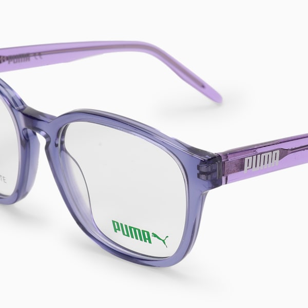 PUMA Round Optical Kids Glasses, LIGHT-BLUE-VIOLET-TRANSPARENT, extralarge-IND