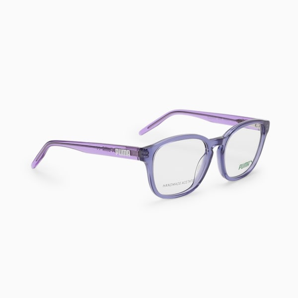 PUMA Round Optical Kids Glasses, LIGHT-BLUE-VIOLET-TRANSPARENT, extralarge-IND