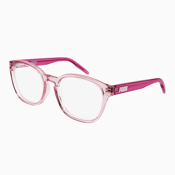 PUMA Round Optical Kids Glasses, PINK-FUCHSIA-TRANSPARENT, extralarge-IND