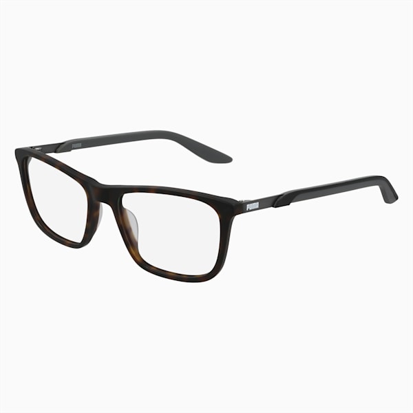 PUMA Squared Optical Men's Glasses, HAVANA-GREY-TRANSPARENT