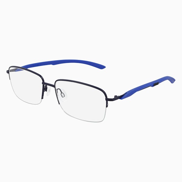 PUMA Squared Optical Men's Glasses, BLUE-BLUE-TRANSPARENT, extralarge-IND