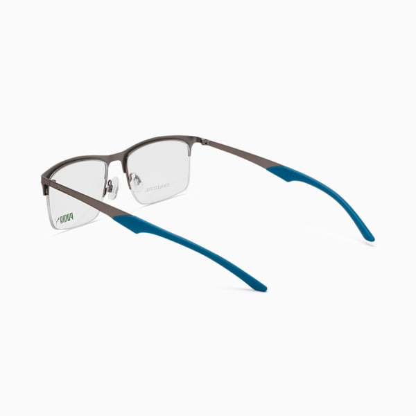 Squared Optical Men's Glasses, BLUE-BLUE-TRANSPARENT, extralarge-IND