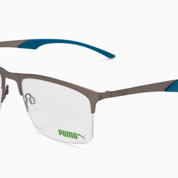 Squared Optical Men's Glasses, BLUE-BLUE-TRANSPARENT, extralarge-IND