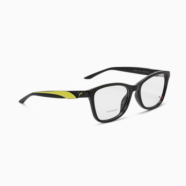 PUMA Squared Optical Kids Glasses, BLACK-BLACK-TRANSPARENT, extralarge-IND