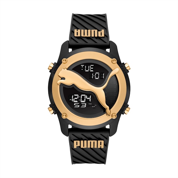 Big Cat Digital Black Polyurethane Watch, BLACK, extralarge