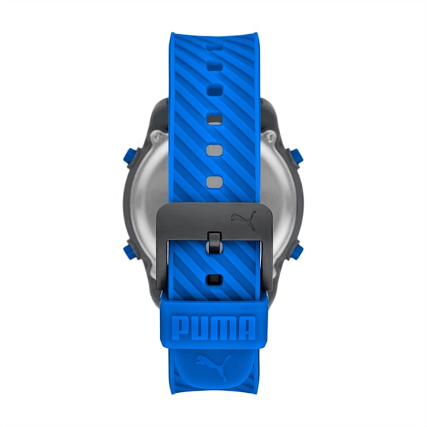 PUMA Big Cat Digital Blue Polyurethane Watch, BLACK, extralarge