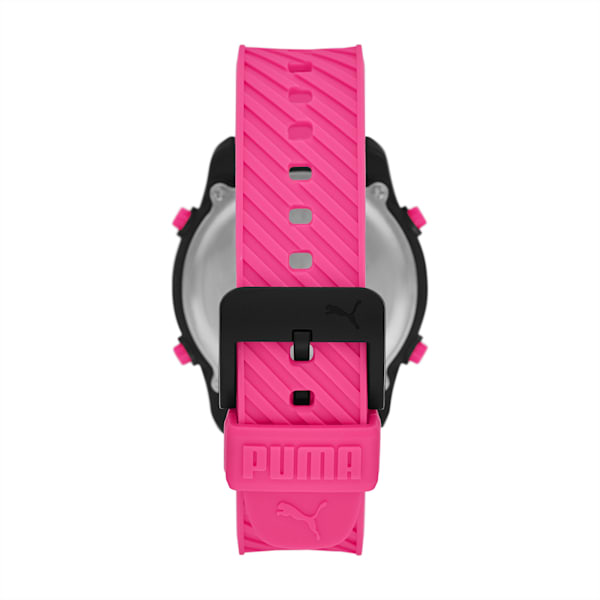 Reloj digital de poliuretano PUMA Big Cat color rosa, BLACK PINK, extralarge